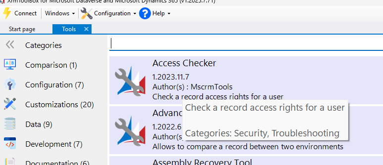 XrmToolbox screenshot